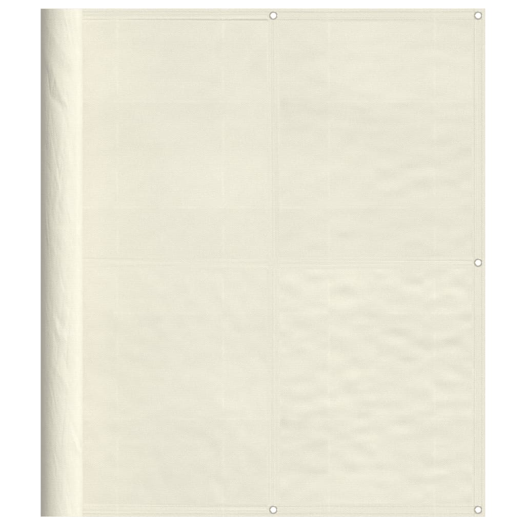 Balkonscherm 120x700 cm 100% oxford polyester crèmekleurig is nu te koop bij PeponiXL, paradijselijk wonen!