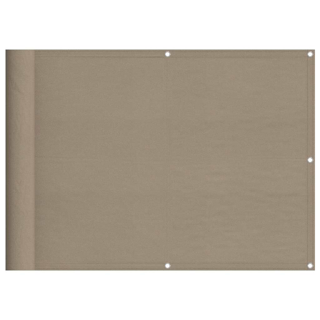 Balkonscherm 75x700 cm 100% oxford polyester taupe is nu te koop bij PeponiXL, paradijselijk wonen!