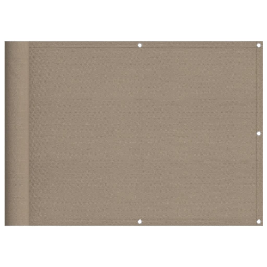Balkonscherm 75x800 cm 100% oxford polyester taupe is nu te koop bij PeponiXL, paradijselijk wonen!