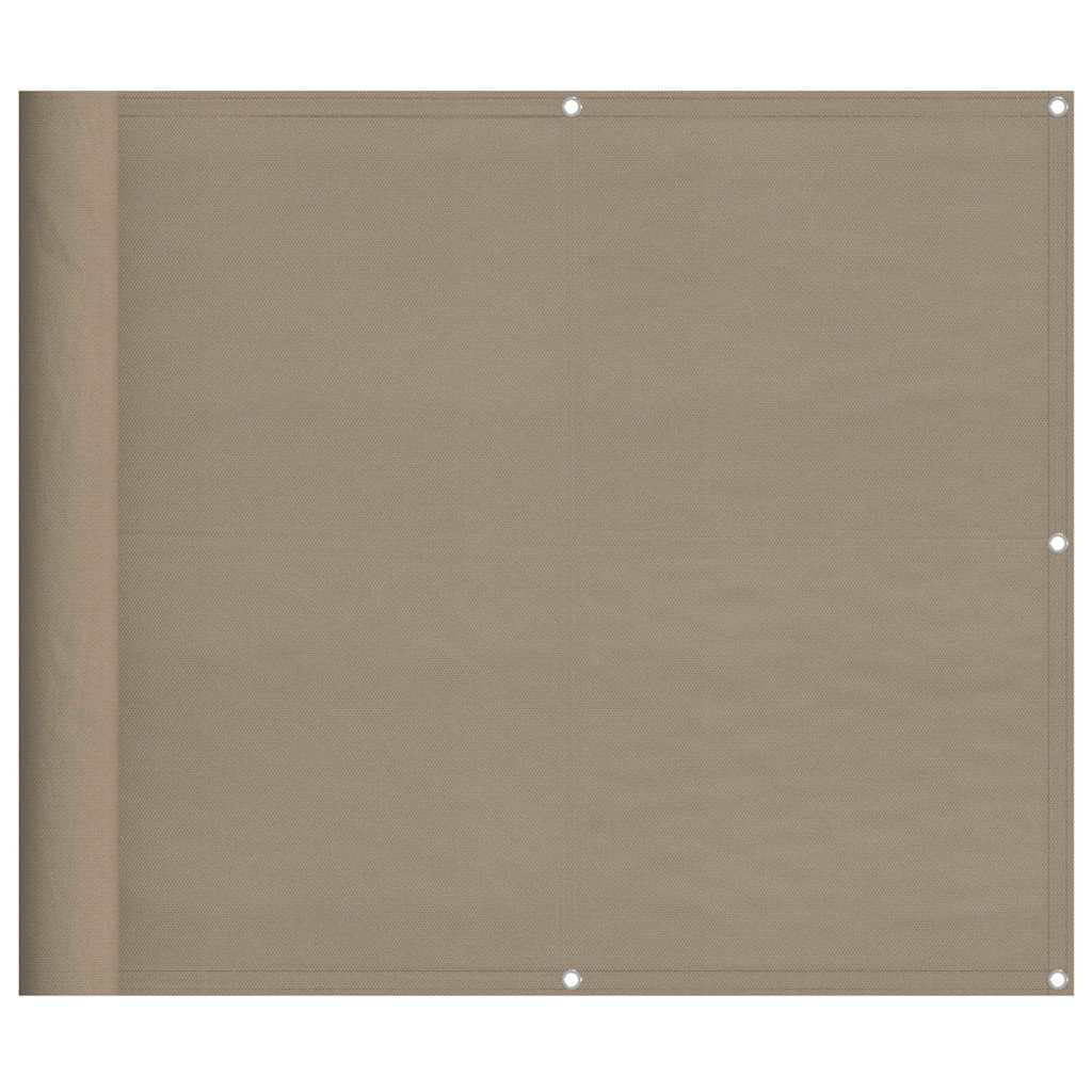 Balkonscherm 90x800 cm 100% oxford polyester taupe is nu te koop bij PeponiXL, paradijselijk wonen!