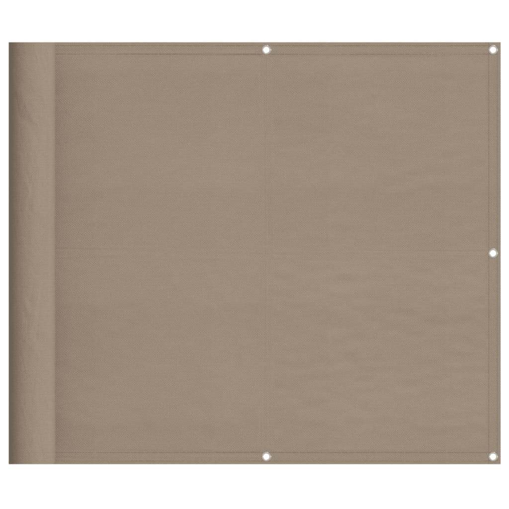 Balkonscherm 90x1000 cm 100% oxford polyester taupe is nu te koop bij PeponiXL, paradijselijk wonen!