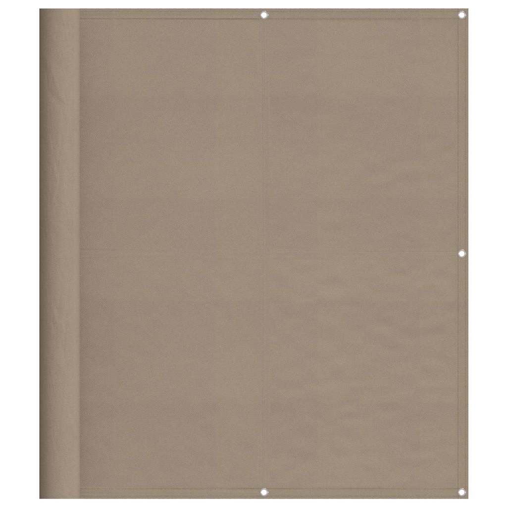 Balkonscherm 120x800 cm 100% oxford polyester taupe is nu te koop bij PeponiXL, paradijselijk wonen!