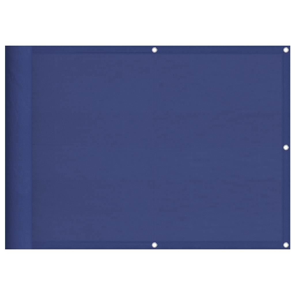 Balkonscherm 75x1000 cm 100% oxford polyester blauw is nu te koop bij PeponiXL, paradijselijk wonen!