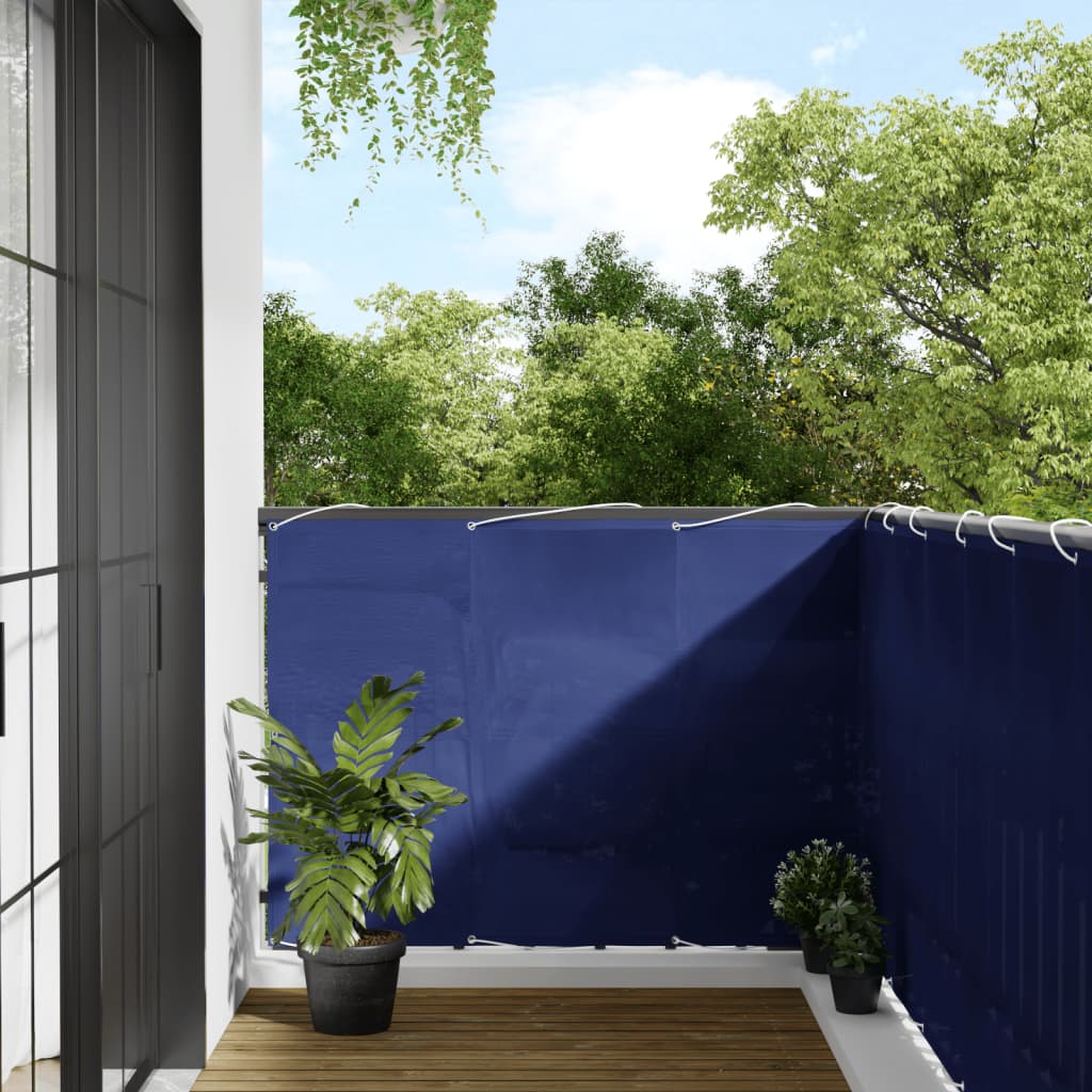 Balkonscherm 120x1000 cm 100% oxford polyester blauw is nu te koop bij PeponiXL, paradijselijk wonen!