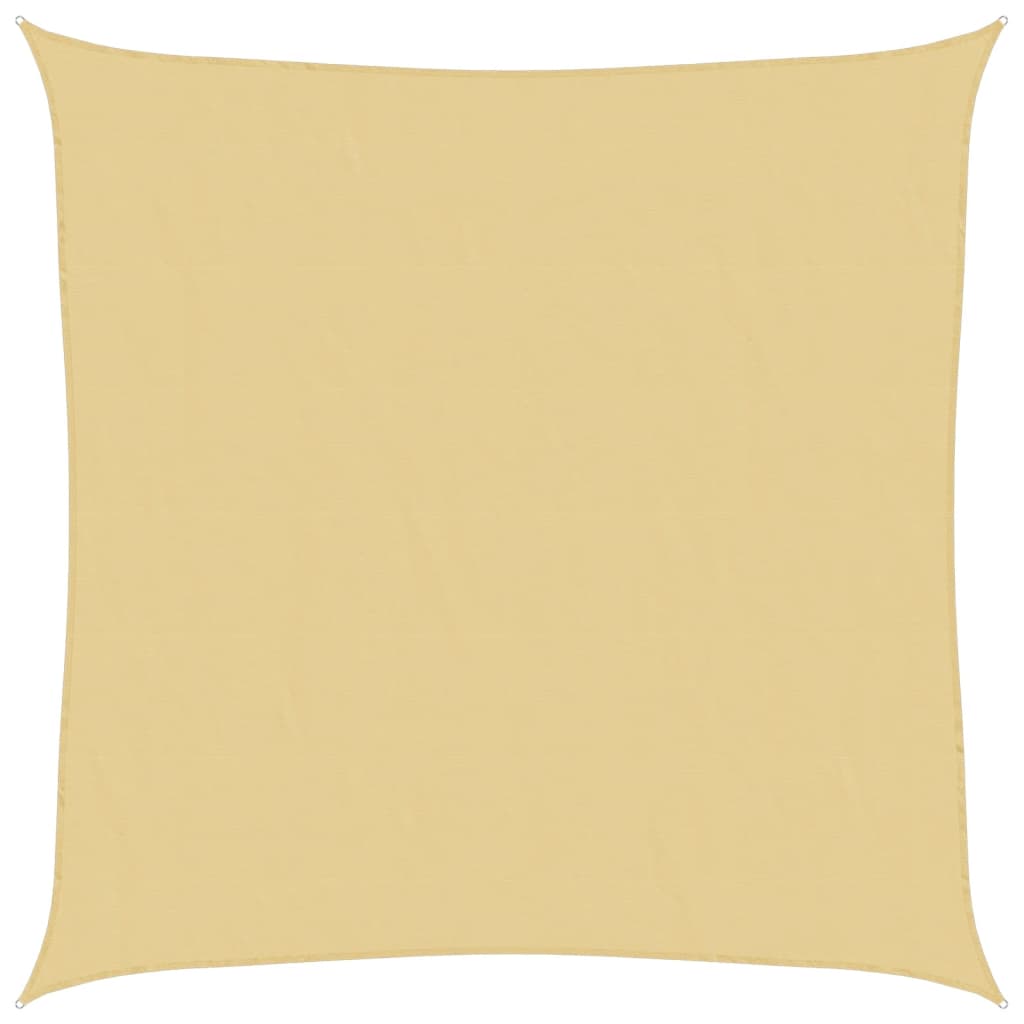 Zonnezeil 3,6x3,6 m 100% polyester oxford zandkleurig is nu te koop bij PeponiXL, paradijselijk wonen!