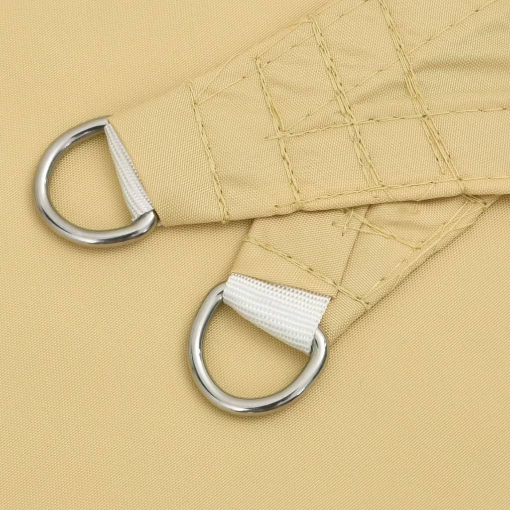 Zonnezeil 3,6x3,6 m 100% polyester oxford zandkleurig is nu te koop bij PeponiXL, paradijselijk wonen!