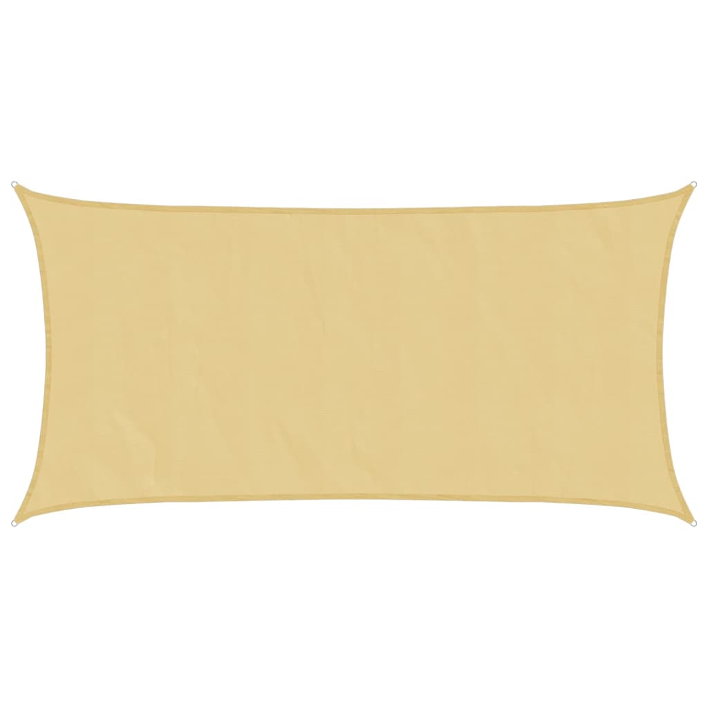 Zonnezeil 3,5x2 m 100% polyester oxford zandkleurig is nu te koop bij PeponiXL, paradijselijk wonen!