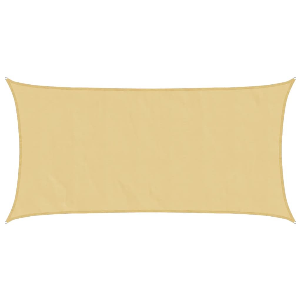 Zonnezeil 5x2,5 m 100% polyester oxford zandkleurig is nu te koop bij PeponiXL, paradijselijk wonen!
