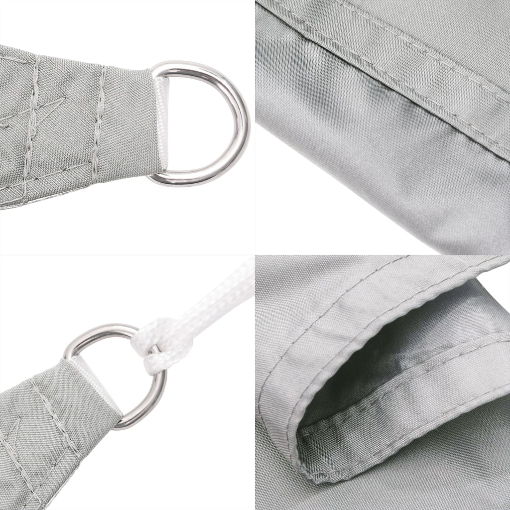 Zonnezeil 2,5x2,5x3,5 m 100% polyester oxford lichtgrijs is nu te koop bij PeponiXL, paradijselijk wonen!
