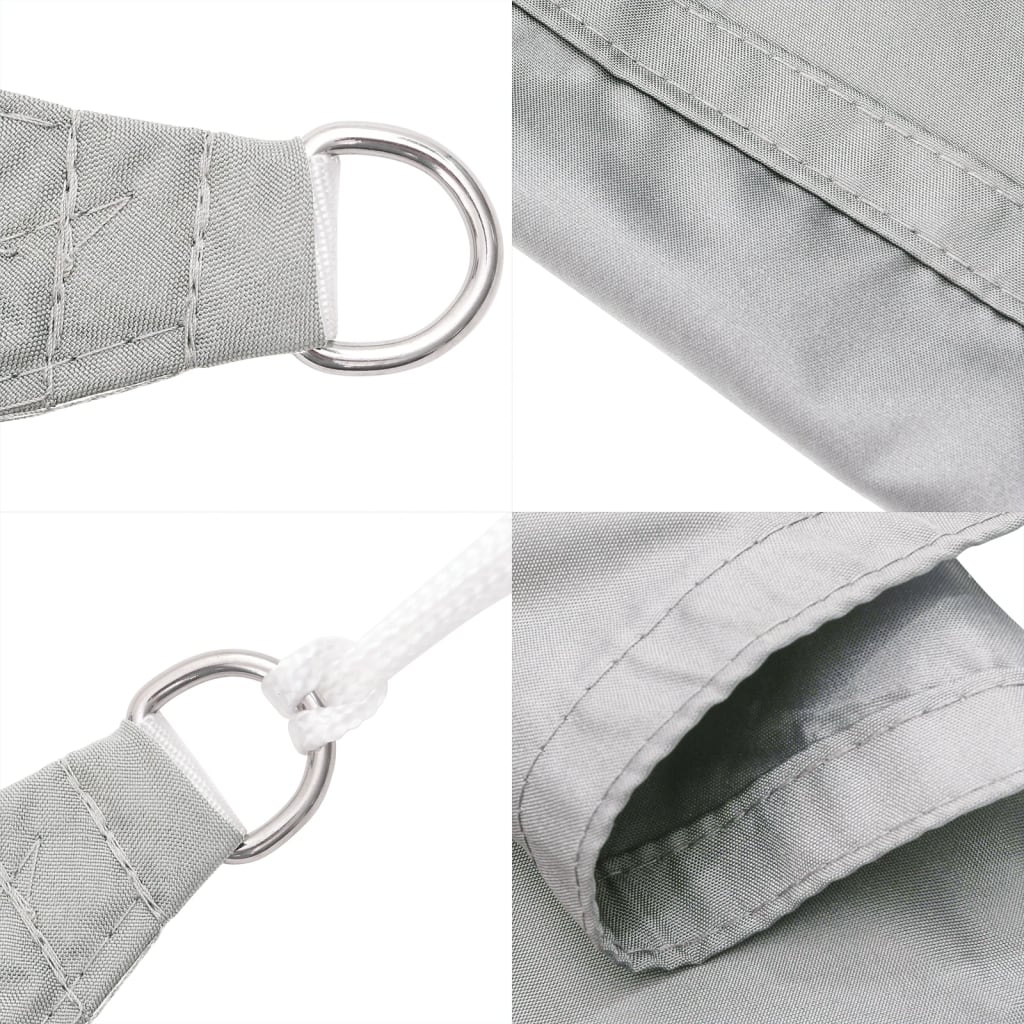 Zonnezeil 4,5x4,5x4,5 m 100% polyester oxford lichtgrijs is nu te koop bij PeponiXL, paradijselijk wonen!
