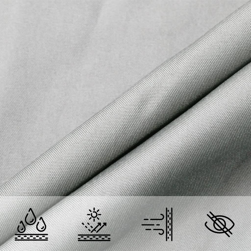 Zonnezeil 4,5x4,5x4,5 m 100% polyester oxford lichtgrijs is nu te koop bij PeponiXL, paradijselijk wonen!