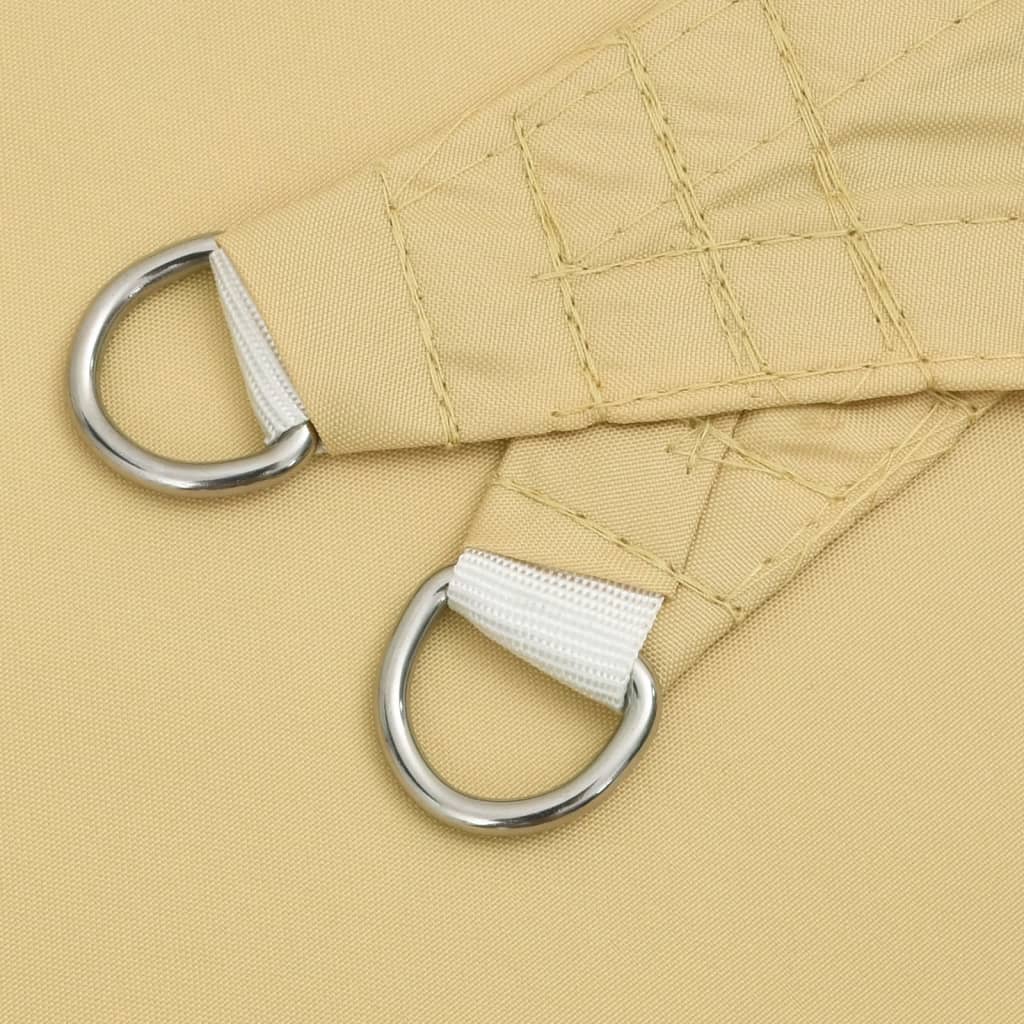 Zonnezeil 7x5x5 m 100% polyester oxford zandkleurig is nu te koop bij PeponiXL, paradijselijk wonen!