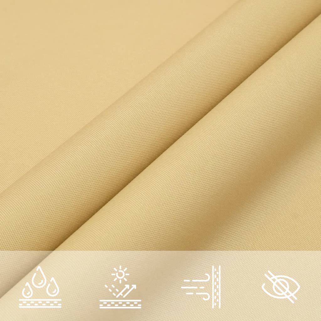 Zonnezeil 3x3x3 m 100% polyester oxford zandkleurig is nu te koop bij PeponiXL, paradijselijk wonen!
