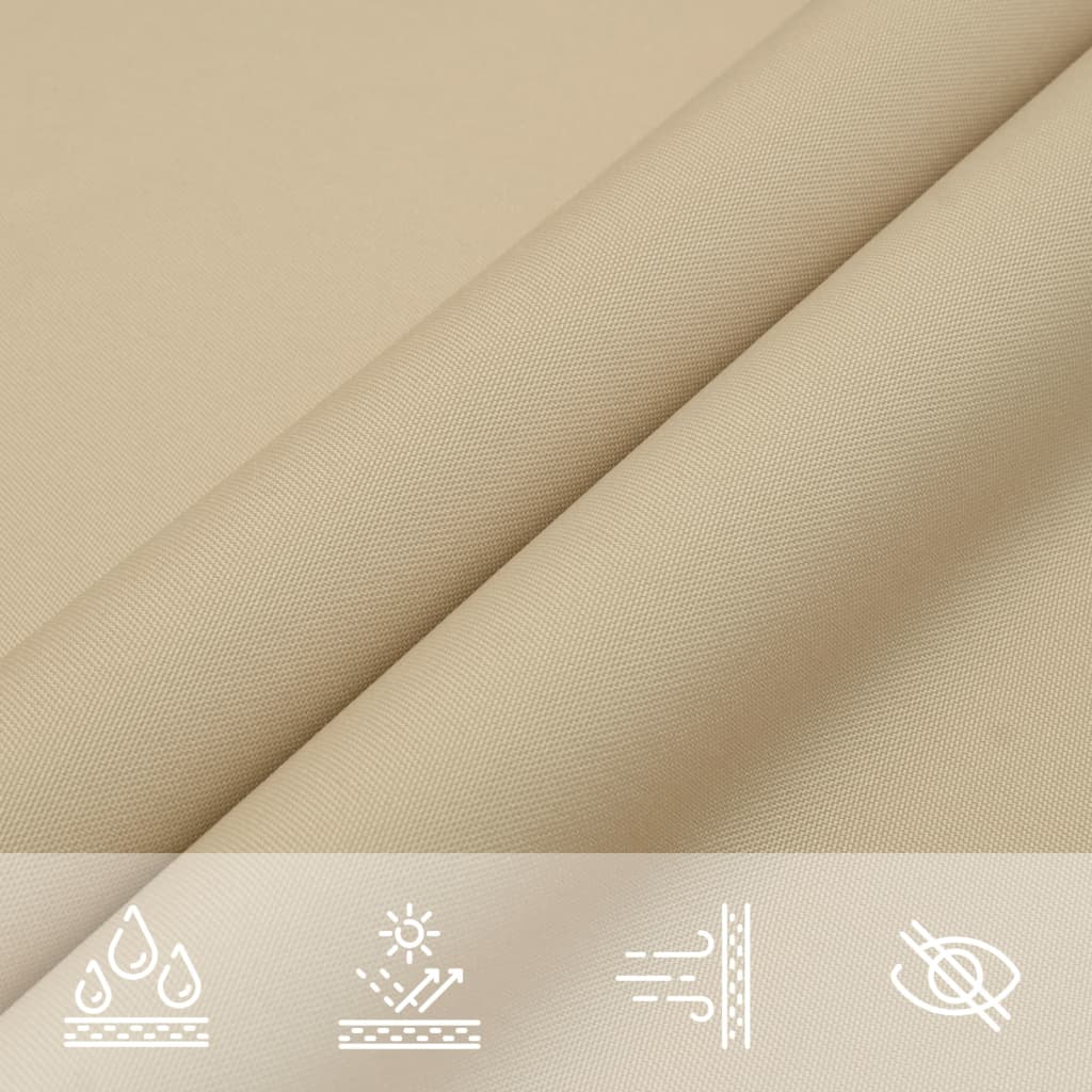 Zonnezeil 2x2x2 m 100% polyester oxford beige is nu te koop bij PeponiXL, paradijselijk wonen!