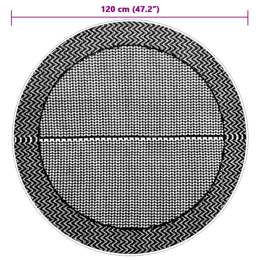 Buitenkleed ARAKIL Ø120 cm PP grijs is nu te koop bij PeponiXL, paradijselijk wonen!