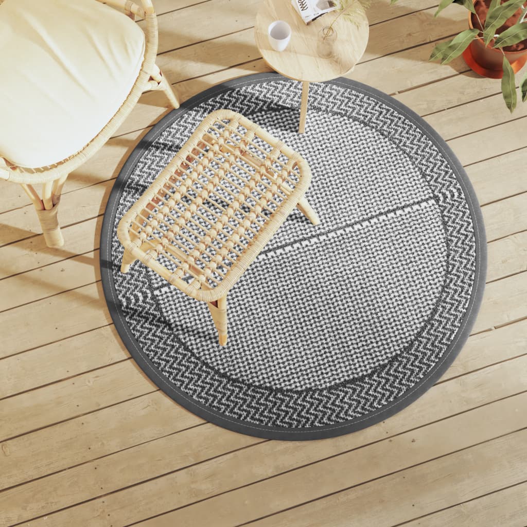 Buitenkleed ARAKIL Ø120 cm PP grijs is nu te koop bij PeponiXL, paradijselijk wonen!