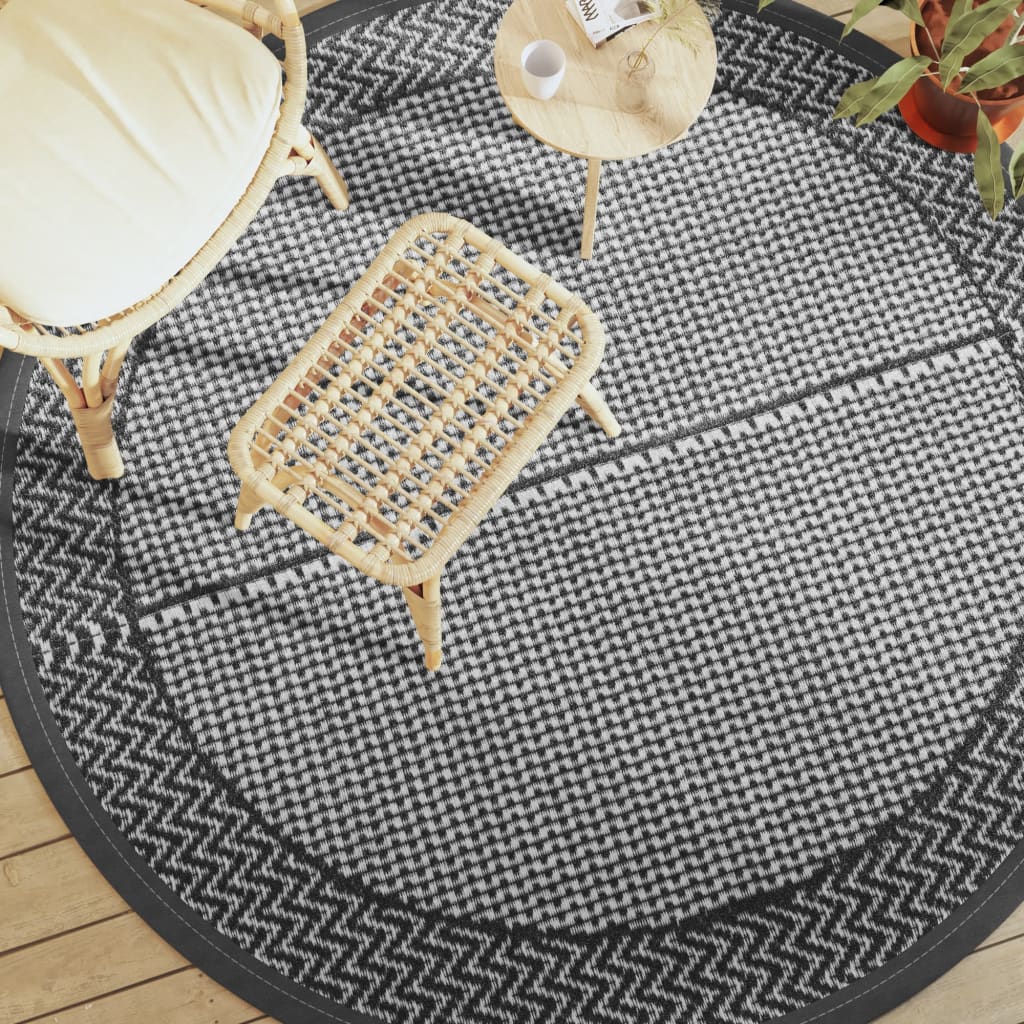 Buitenkleed ARAKIL Ø 200 cm polypropeen grijs is nu te koop bij PeponiXL, paradijselijk wonen!