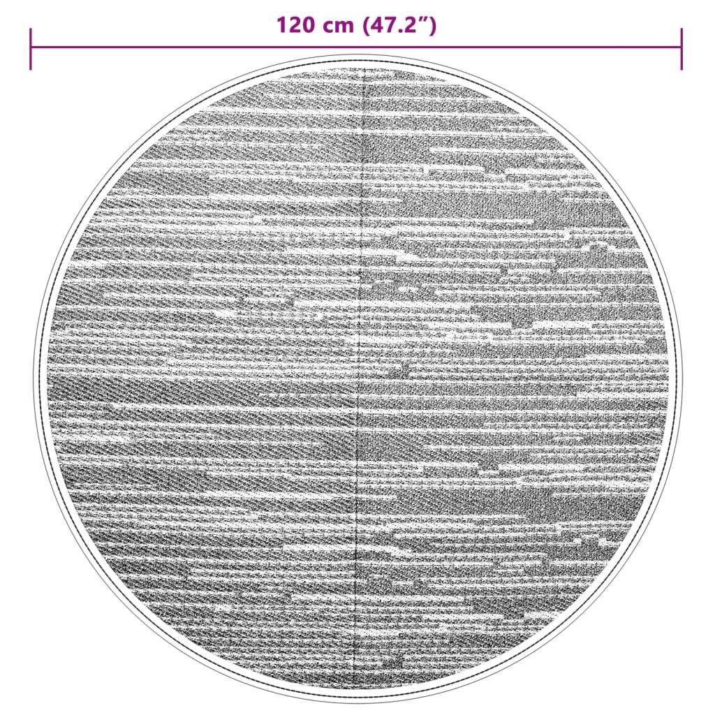 Buitenkleed Ø120 cm polypropeen grijs is nu te koop bij PeponiXL, paradijselijk wonen!