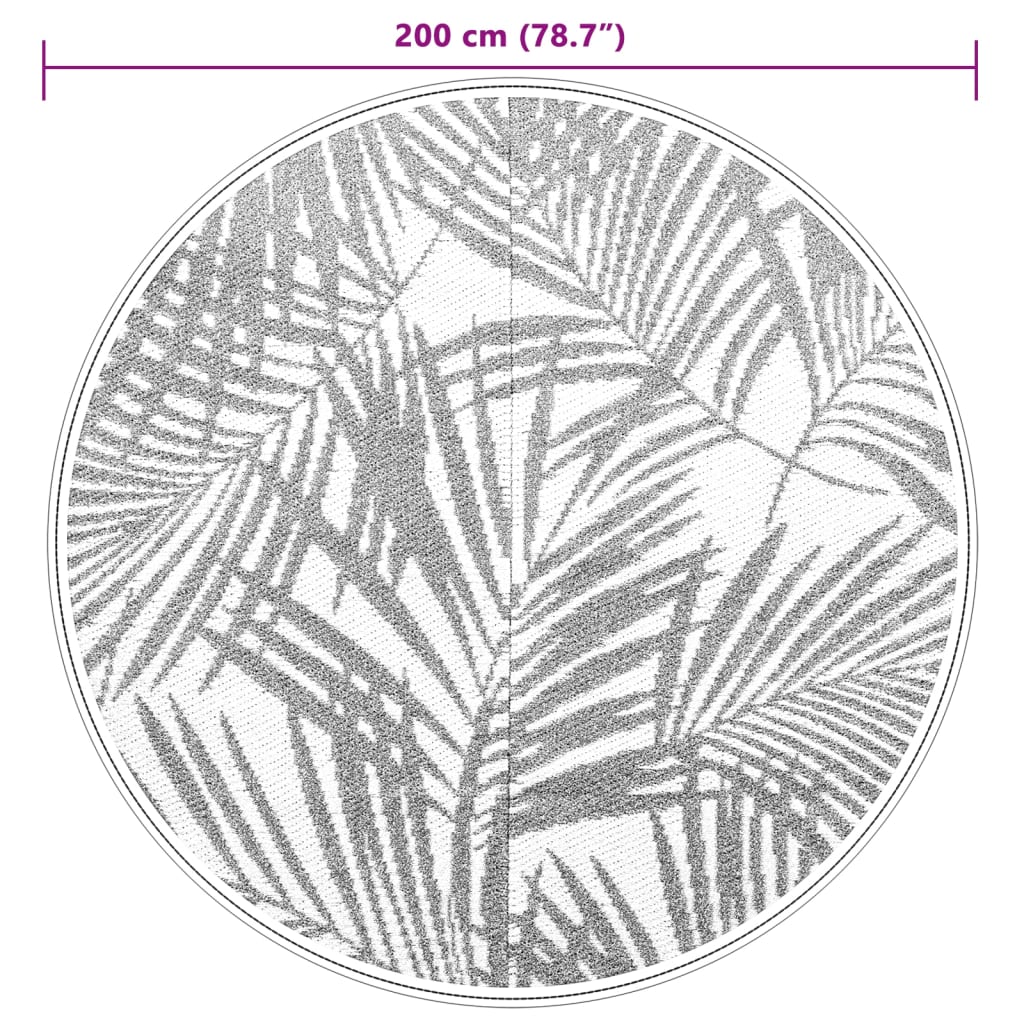 Buitenkleed ARAKIL Ø 200 cm polypropeen groen is nu te koop bij PeponiXL, paradijselijk wonen!