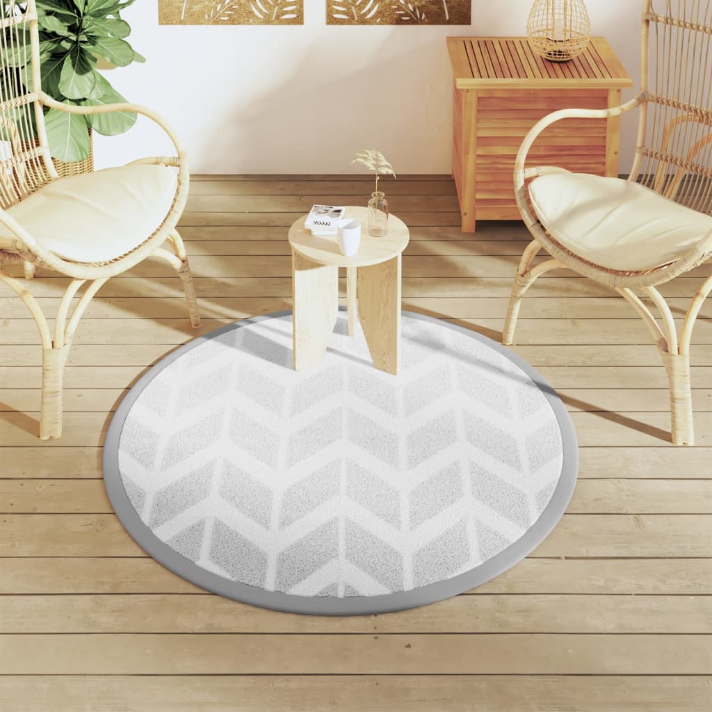 Buitenkleed ARAKIL Ø120 cm PP grijs is nu te koop bij PeponiXL, paradijselijk wonen!