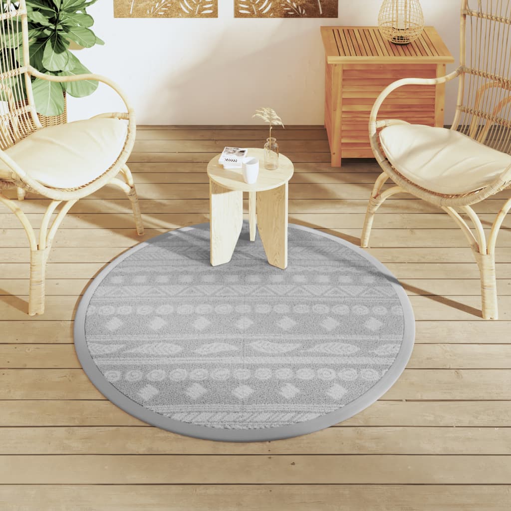 Buitenkleed ARAKIL Ø120 cm PP grijs is nu te koop bij PeponiXL, paradijselijk wonen!