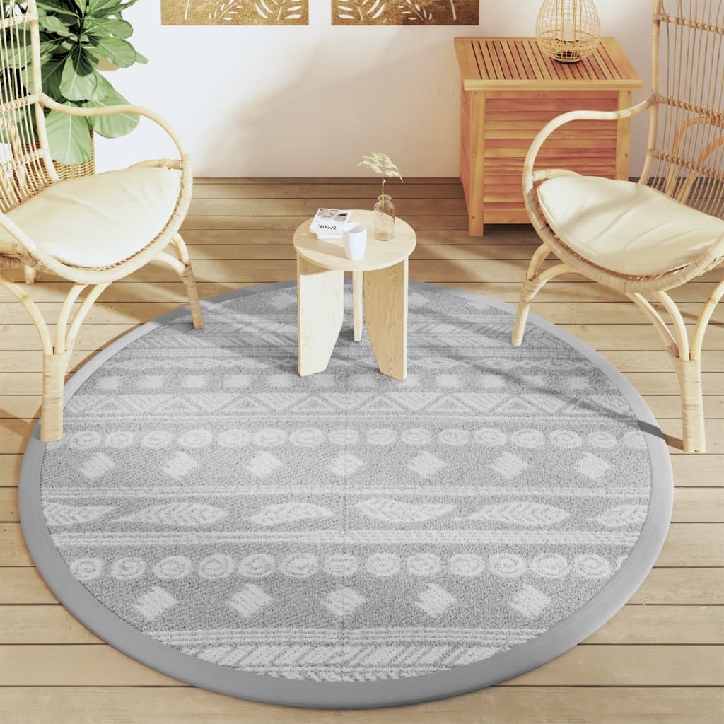 Buitenkleed ARAKIL Ø160 cm polypropeen grijs is nu te koop bij PeponiXL, paradijselijk wonen!