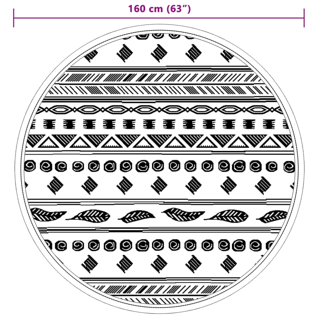 Buitenkleed ARAKIL Ø160 cm polypropeen grijs is nu te koop bij PeponiXL, paradijselijk wonen!