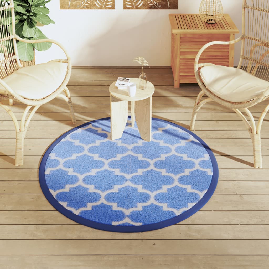 Buitenkleed ARAKIL Ø120 cm polypropeen blauw is nu te koop bij PeponiXL, paradijselijk wonen!