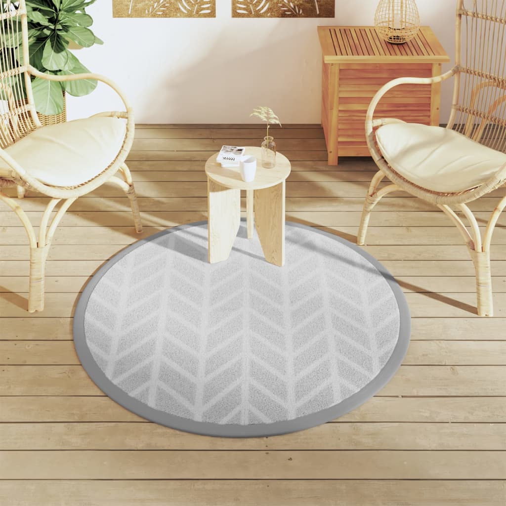 Buitenkleed ARAKIL Ø120 cm PP grijs is nu te koop bij PeponiXL, paradijselijk wonen!