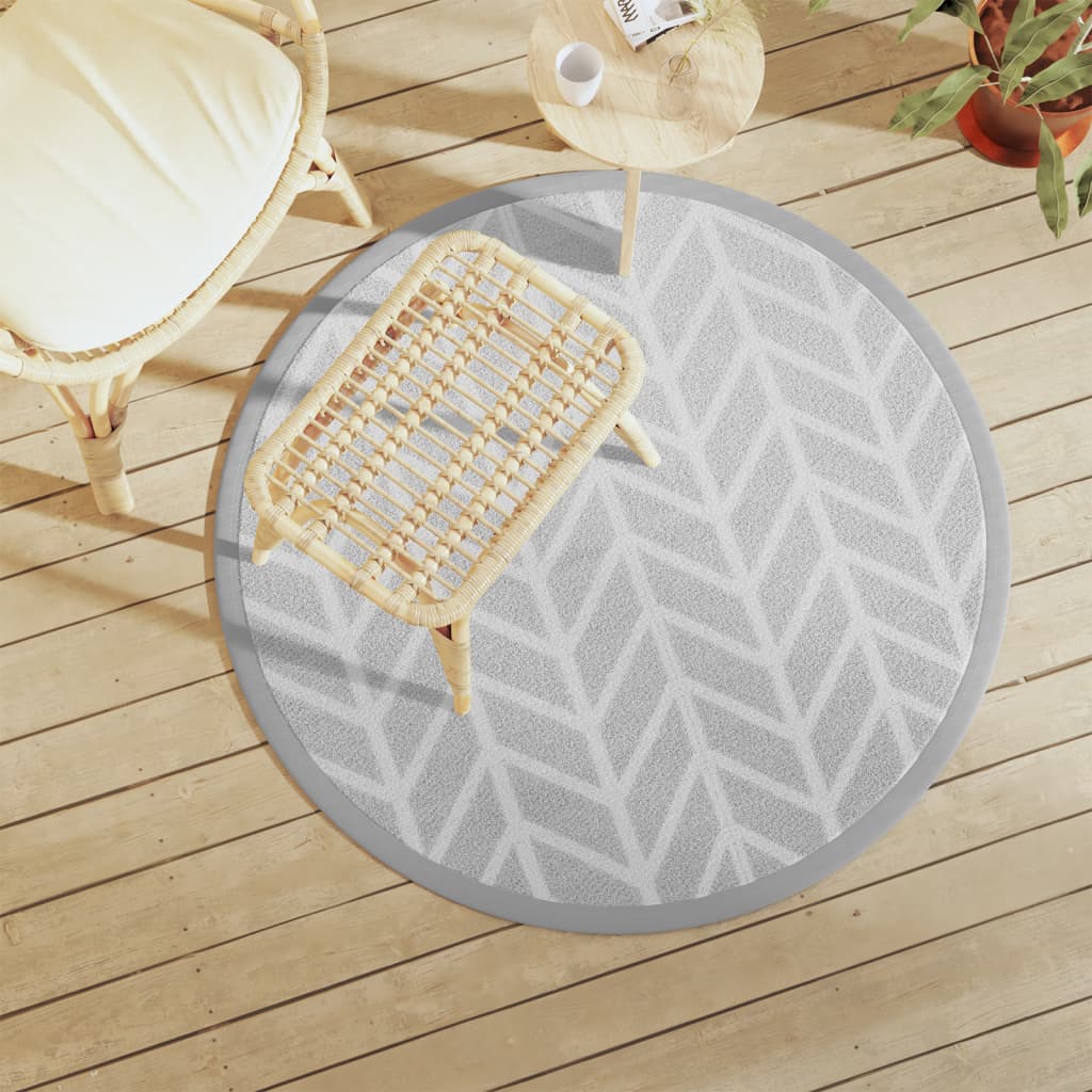 Buitenkleed ARAKIL Ø120 cm PP grijs is nu te koop bij PeponiXL, paradijselijk wonen!