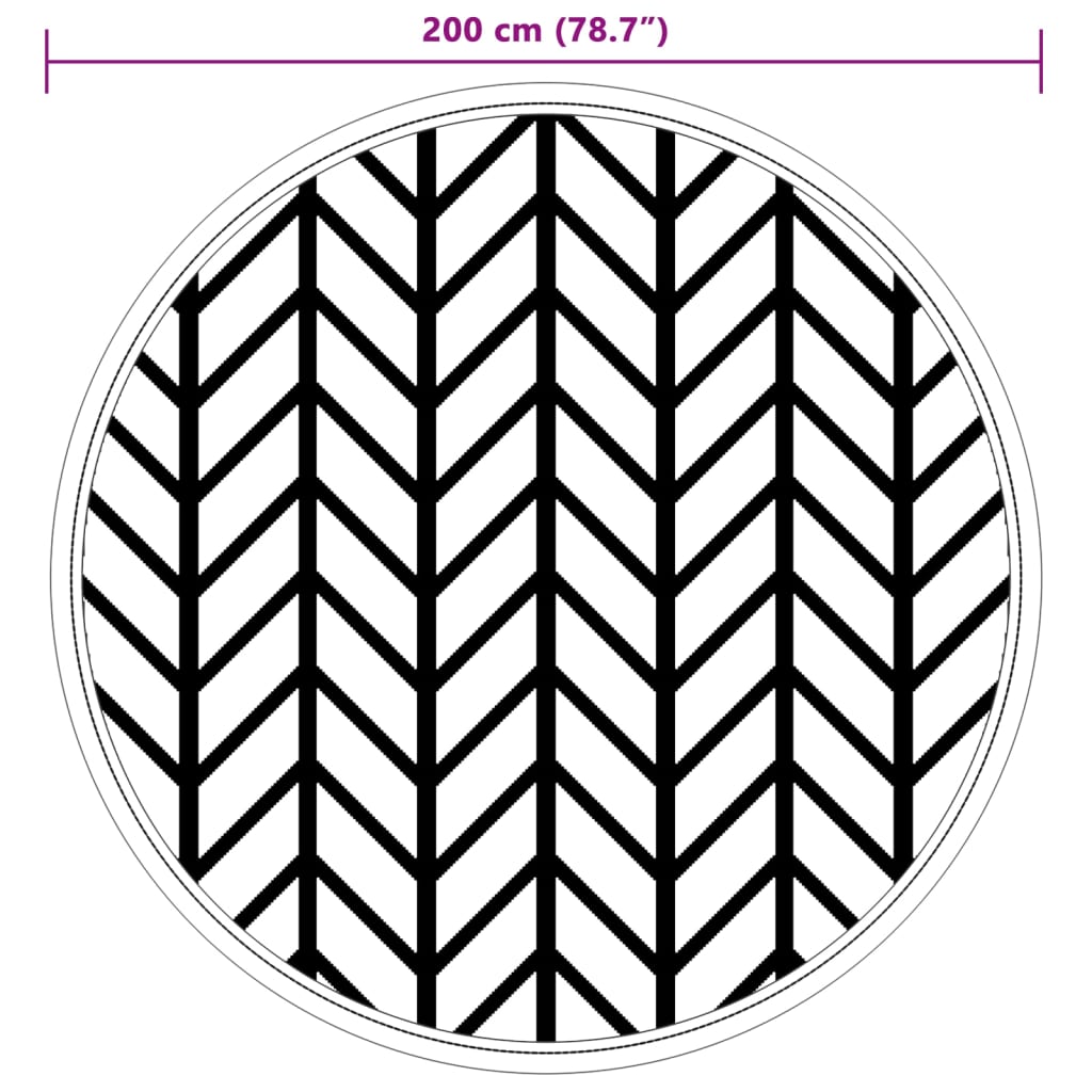 Buitenkleed ARAKIL Ø 200 cm polypropeen grijs is nu te koop bij PeponiXL, paradijselijk wonen!
