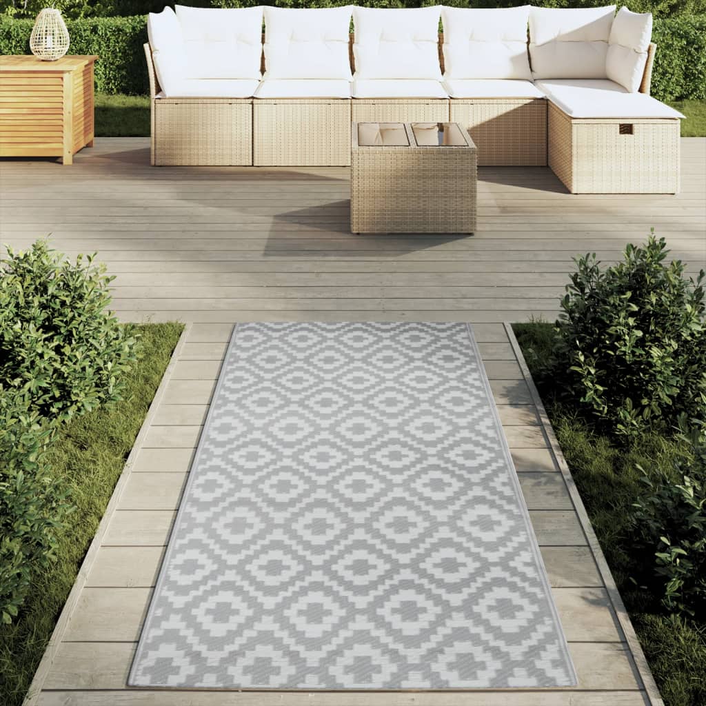 Buitenkleed ARAKIL 80x150 cm PP grijs is nu te koop bij PeponiXL, paradijselijk wonen!