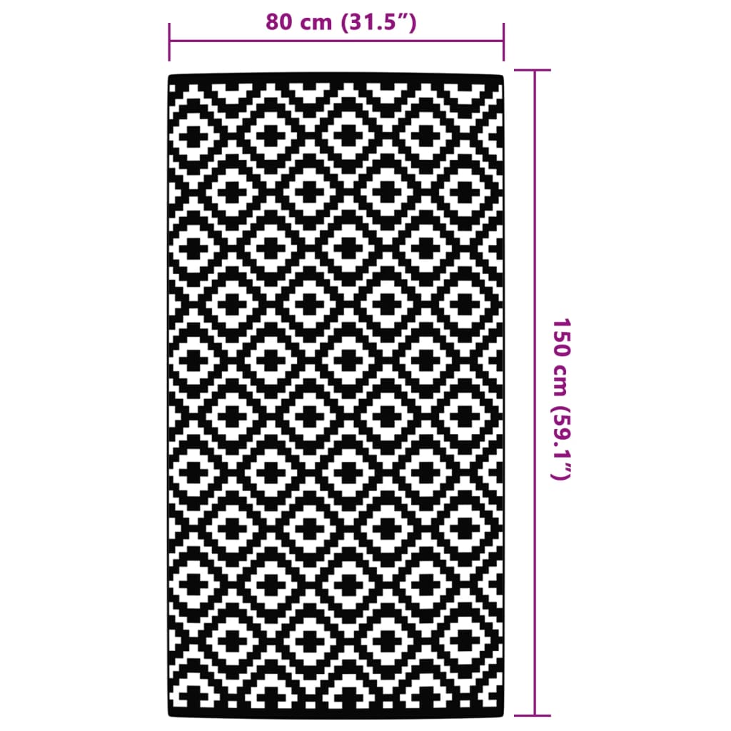 Buitenkleed ARAKIL 80x150 cm PP grijs is nu te koop bij PeponiXL, paradijselijk wonen!