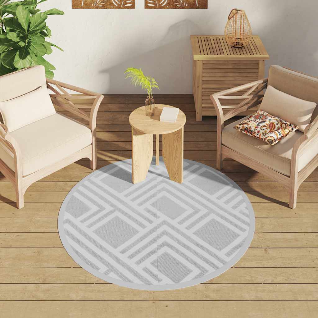 Buitenkleed ARAKIL Ø120 cm polypropeen grijs is nu te koop bij PeponiXL, paradijselijk wonen!