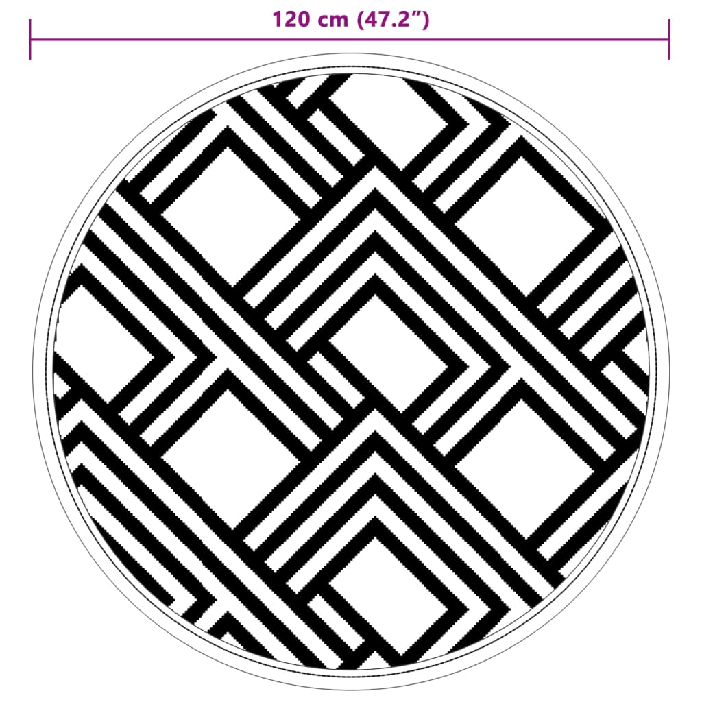Buitenkleed ARAKIL Ø120 cm polypropeen grijs is nu te koop bij PeponiXL, paradijselijk wonen!