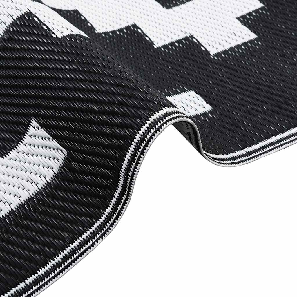 Buitenkleed ARAKIL 160x230 cm PP wit en zwart is nu te koop bij PeponiXL, paradijselijk wonen!