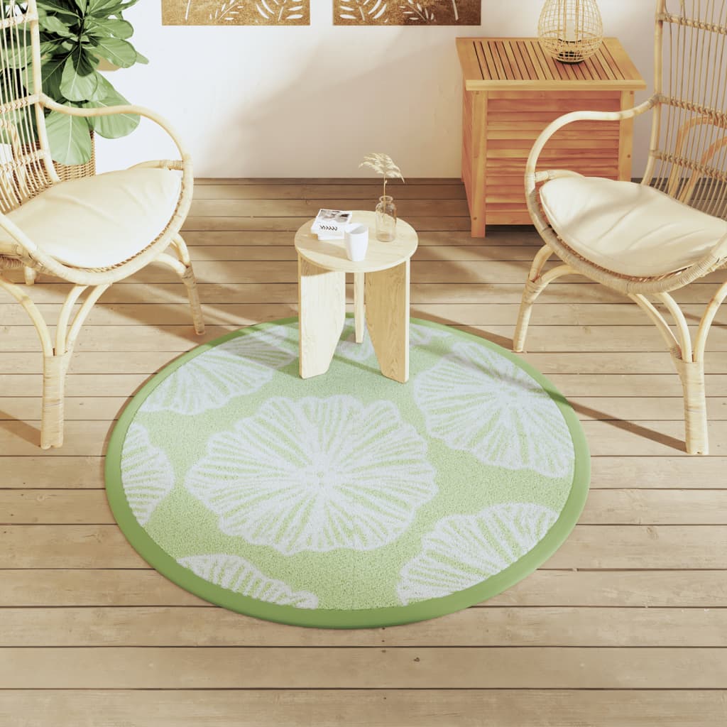 Buitenkleed ARAKIL Ø120 cm polypropeen groen is nu te koop bij PeponiXL, paradijselijk wonen!