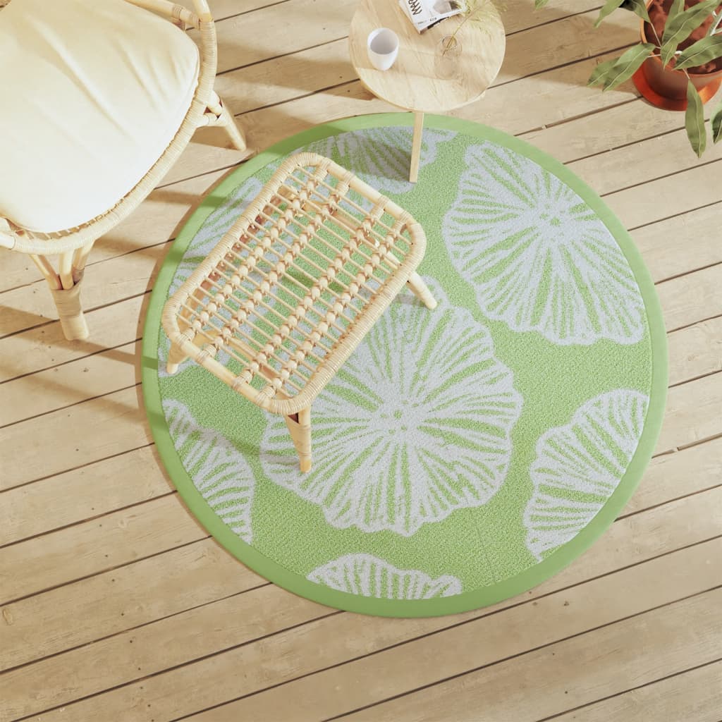 Buitenkleed ARAKIL Ø120 cm polypropeen groen is nu te koop bij PeponiXL, paradijselijk wonen!