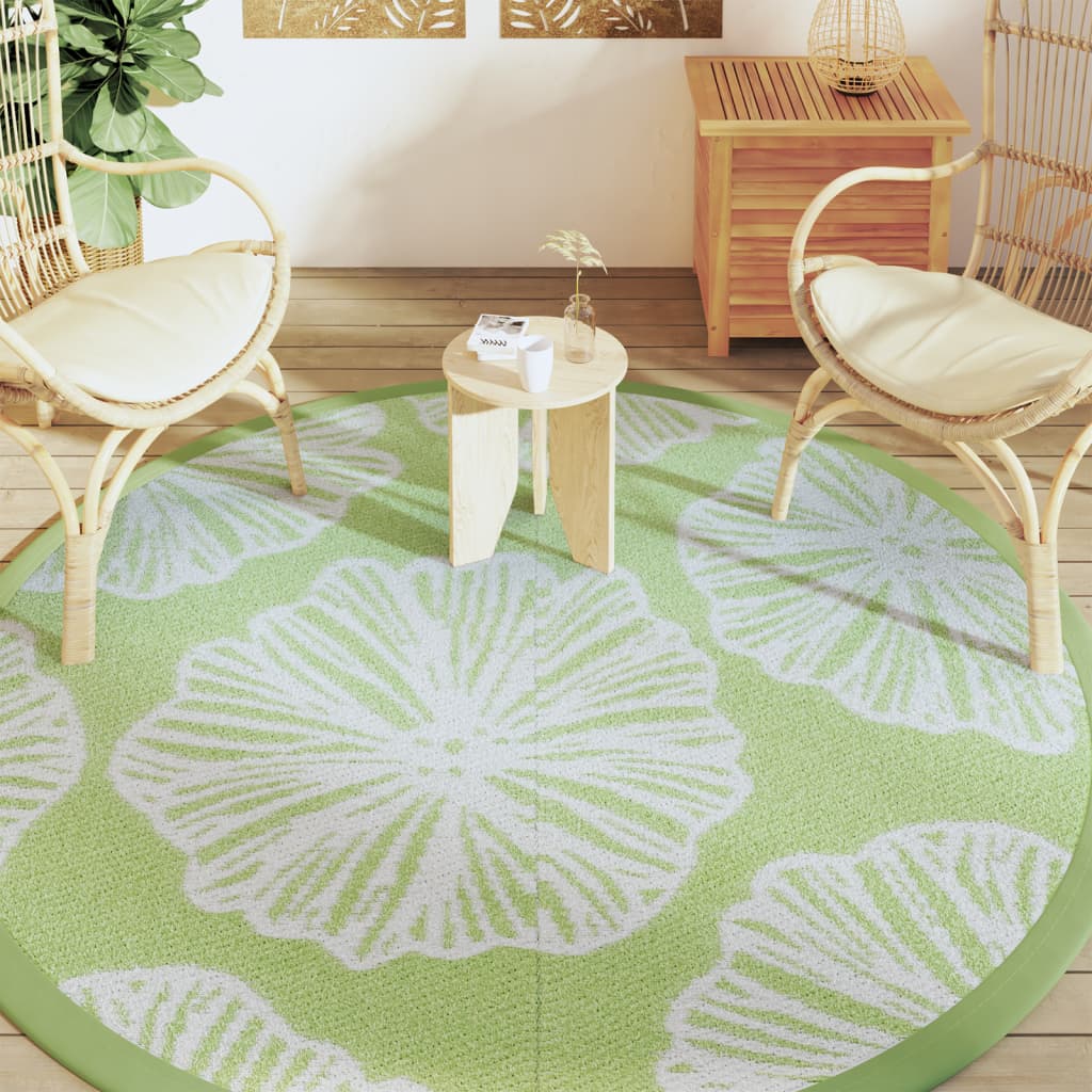 Buitenkleed ARAKIL Ø 200 cm polypropeen groen is nu te koop bij PeponiXL, paradijselijk wonen!