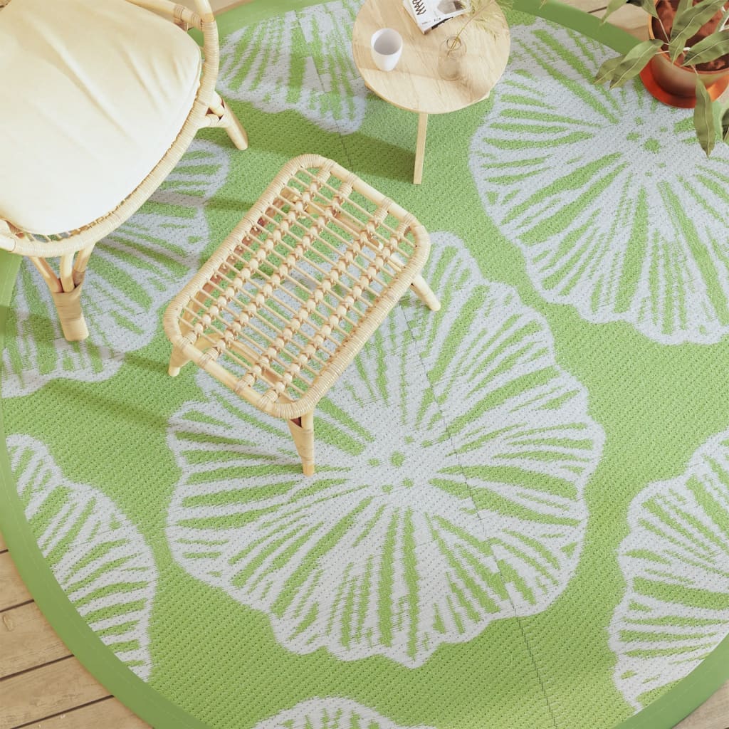 Buitenkleed ARAKIL Ø 200 cm polypropeen groen is nu te koop bij PeponiXL, paradijselijk wonen!