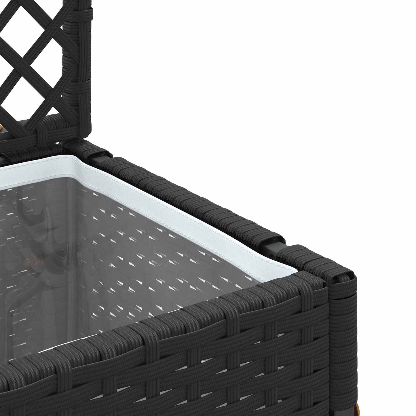 Tuin Trellis Planter Zwart 35 x 30 x 135 cm Metaal is nu te koop bij PeponiXL, paradijselijk wonen!