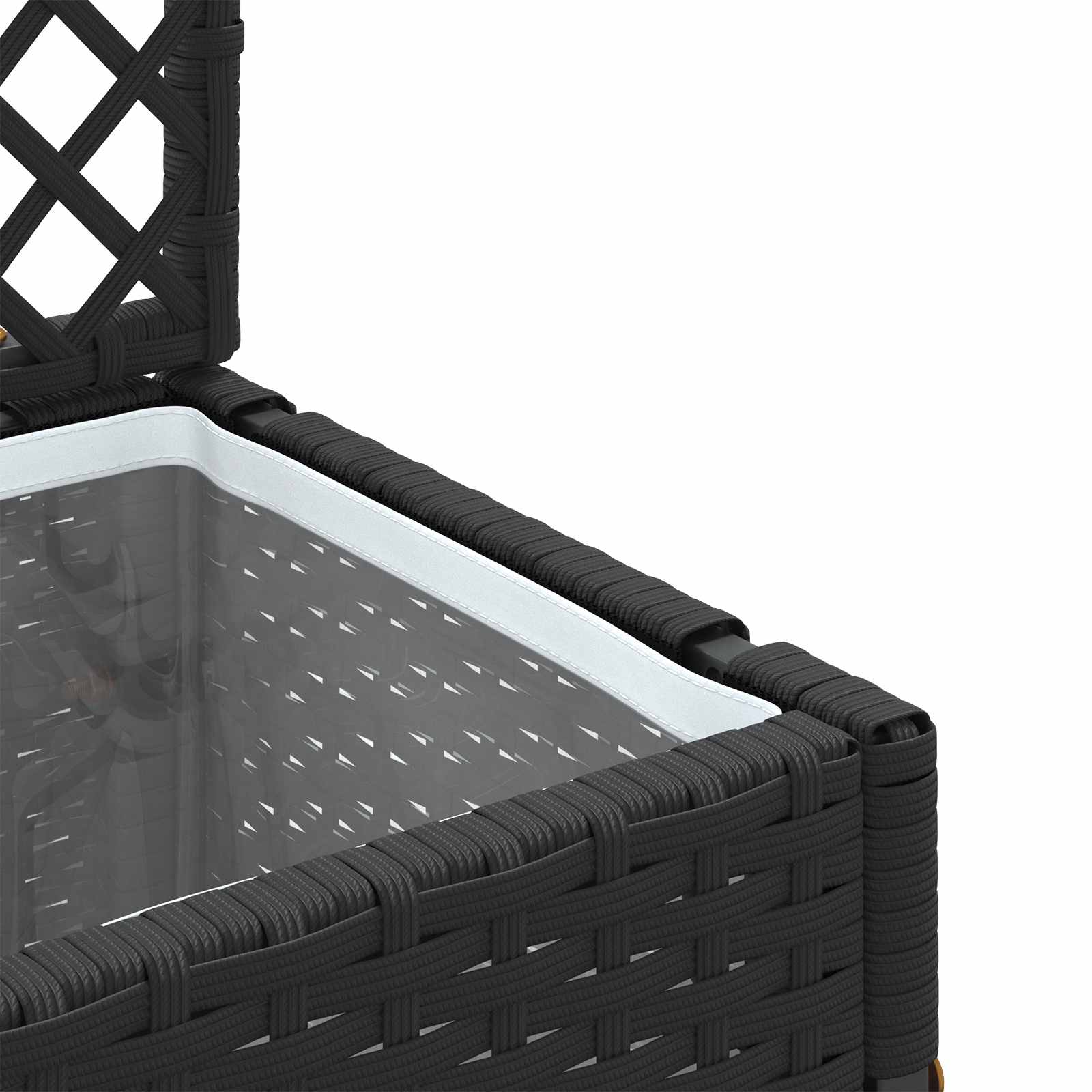 Tuin Trellis Planter Zwart 35 x 30 x 135 cm Metaal is nu te koop bij PeponiXL, paradijselijk wonen!