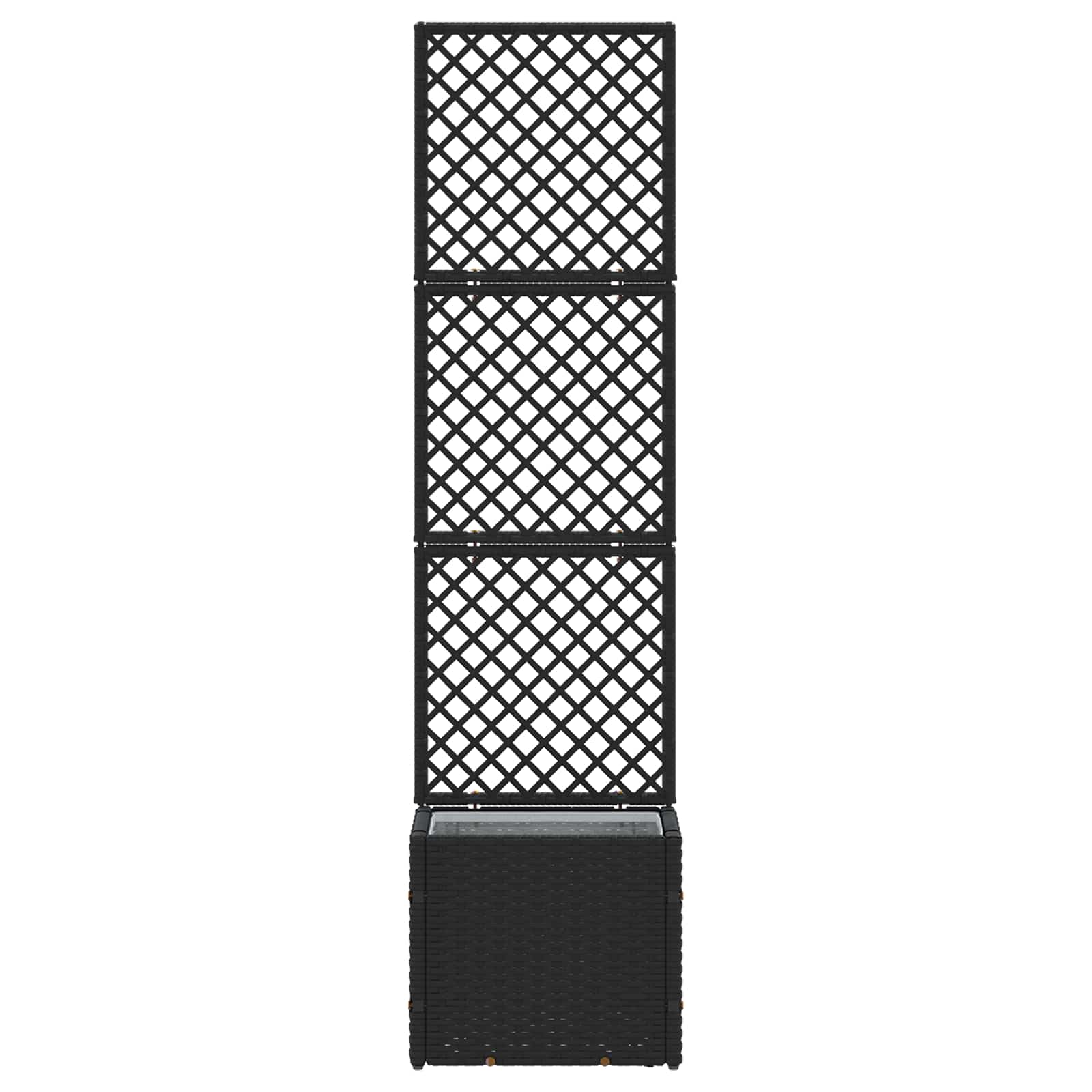 Tuin Trellis Planter Zwart 35 x 30 x 135 cm Metaal is nu te koop bij PeponiXL, paradijselijk wonen!
