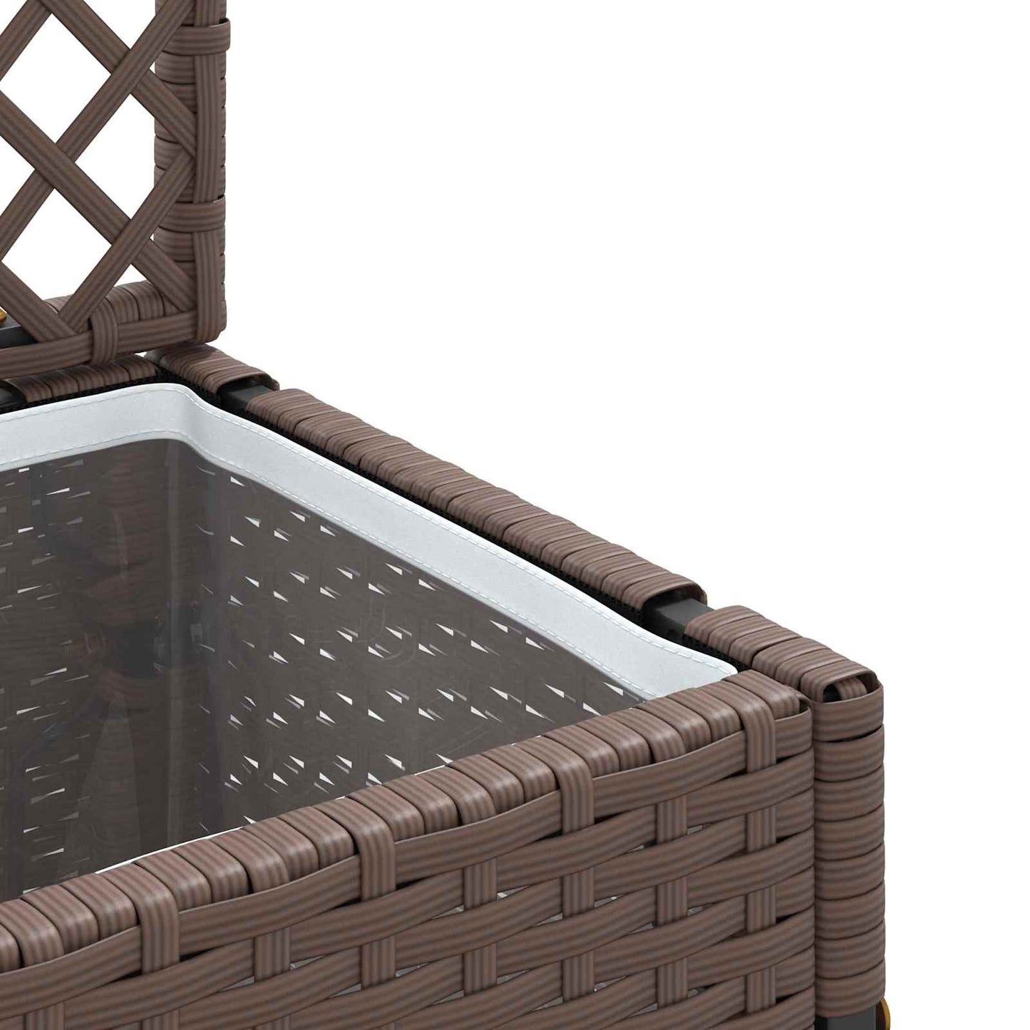 Tuin Trellis Planter Bruin 35 x 30 x 135 cm Metaal is nu te koop bij PeponiXL, paradijselijk wonen!
