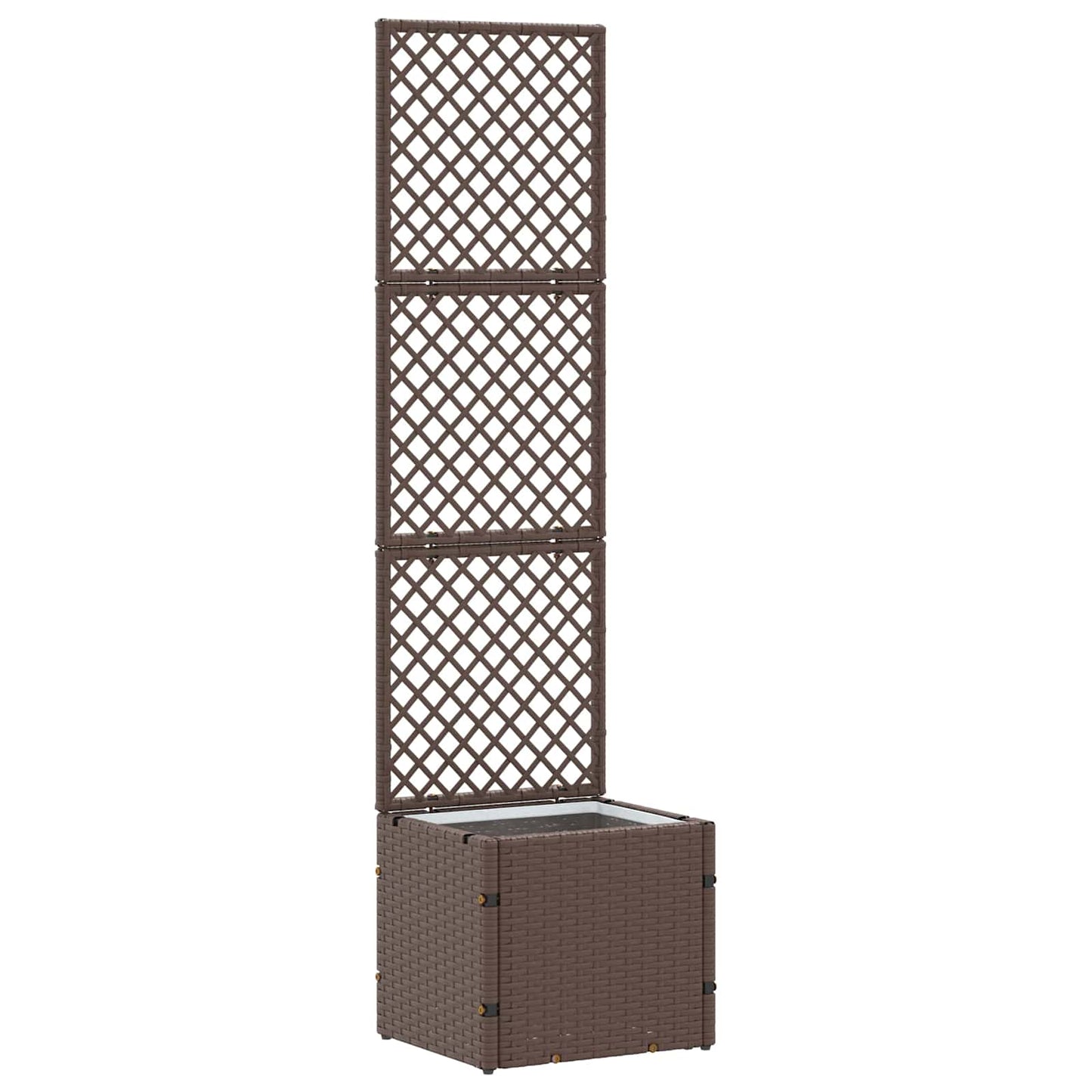 Tuin Trellis Planter Bruin 35 x 30 x 135 cm Metaal is nu te koop bij PeponiXL, paradijselijk wonen!