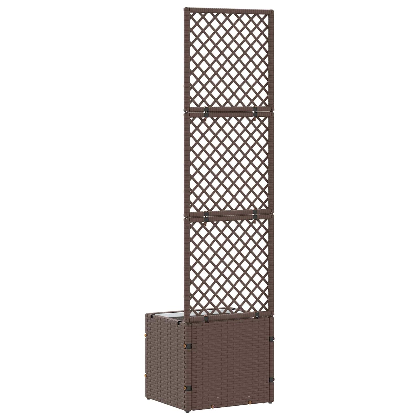 Tuin Trellis Planter Bruin 35 x 30 x 135 cm Metaal is nu te koop bij PeponiXL, paradijselijk wonen!