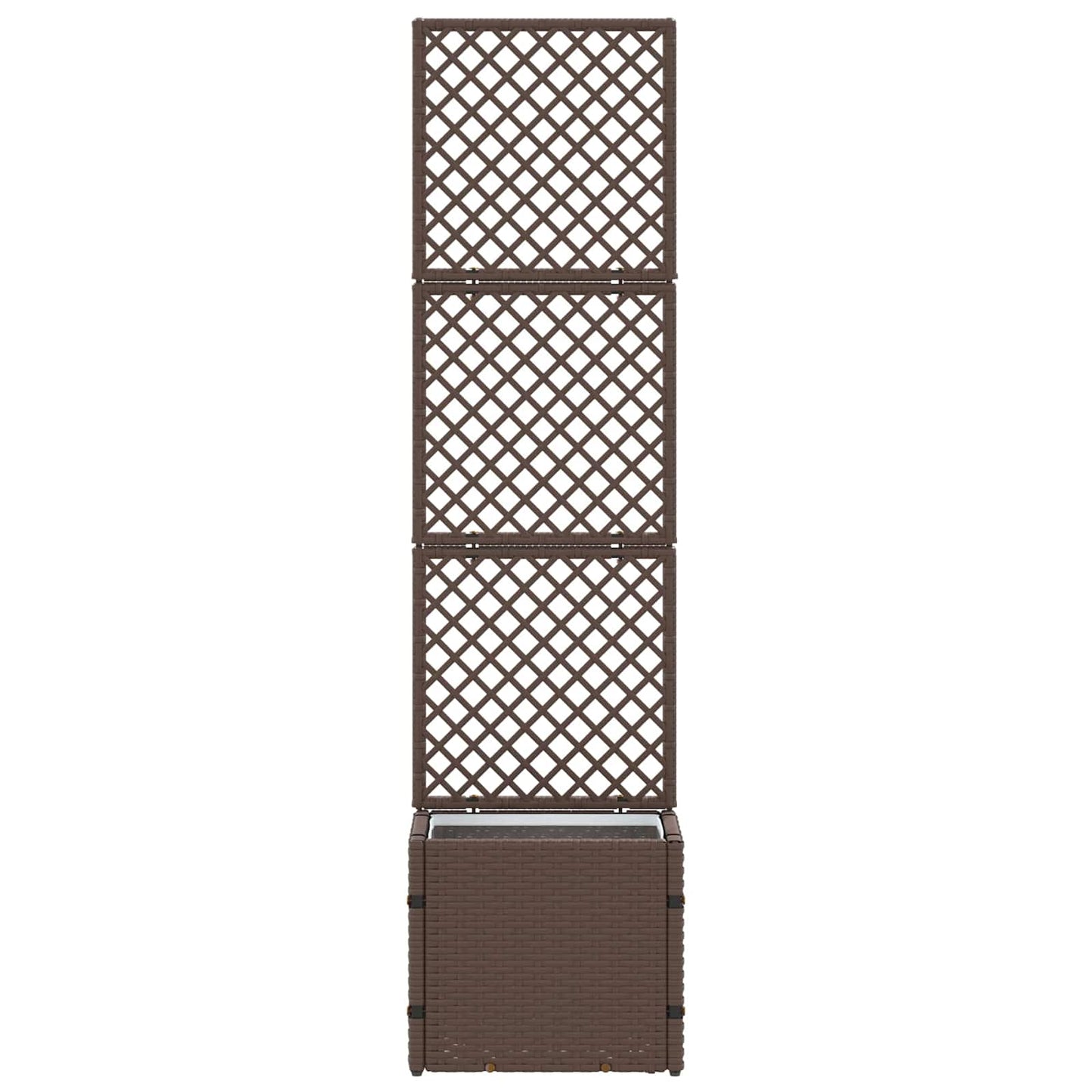 Tuin Trellis Planter Bruin 35 x 30 x 135 cm Metaal is nu te koop bij PeponiXL, paradijselijk wonen!