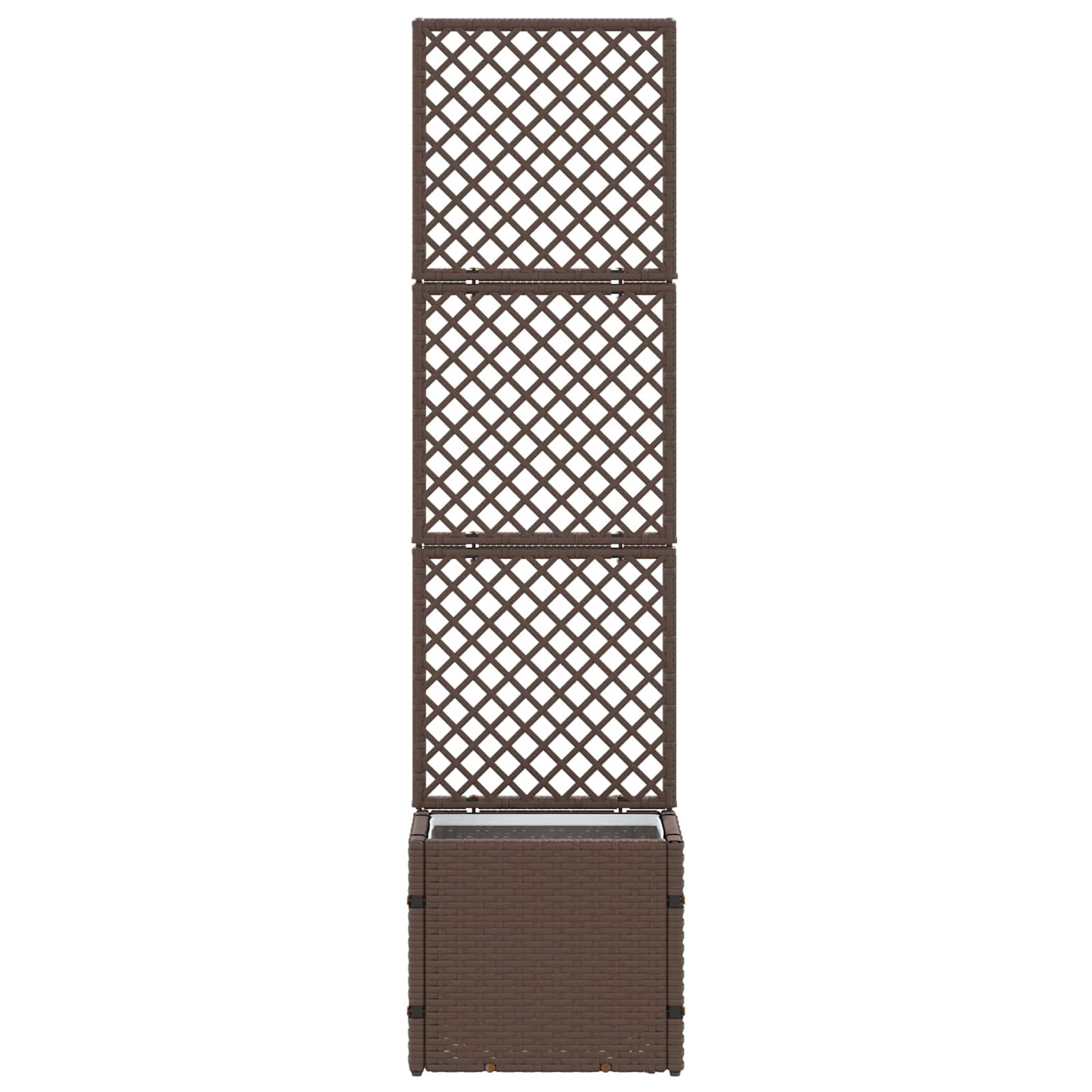 Tuin Trellis Planter Bruin 35 x 30 x 135 cm Metaal is nu te koop bij PeponiXL, paradijselijk wonen!
