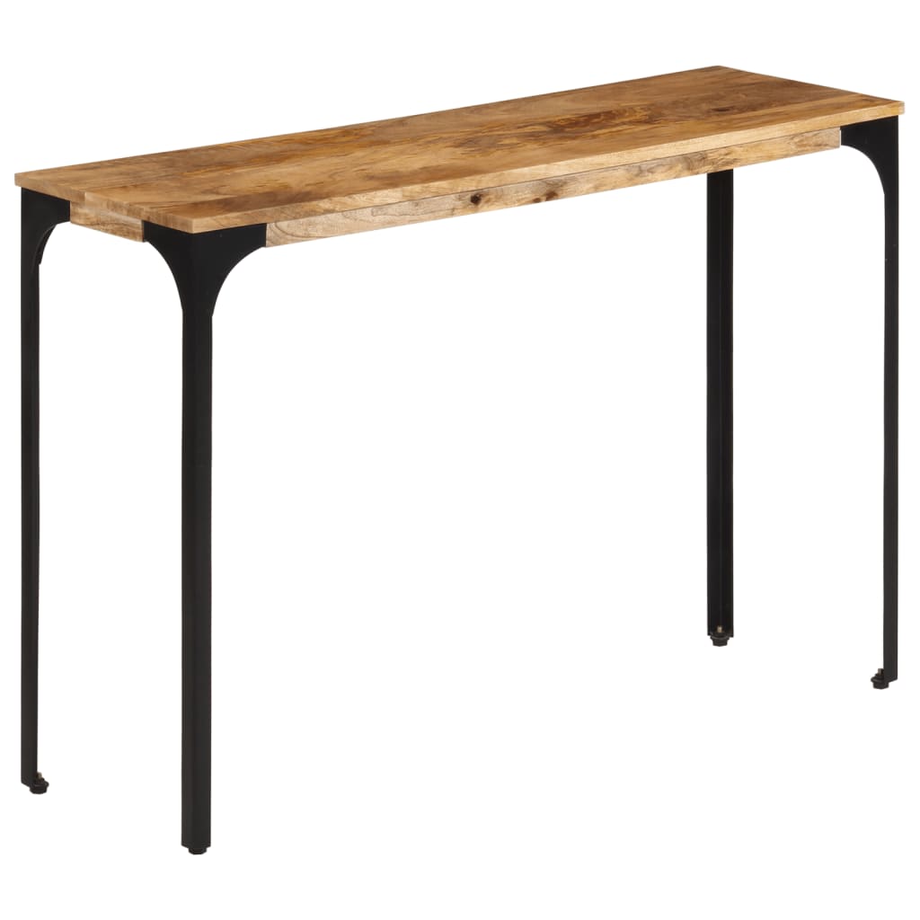 Wandtafel 110x35x76 cm massief mangohout en ijzer bruin is nu te koop bij PeponiXL, paradijselijk wonen!