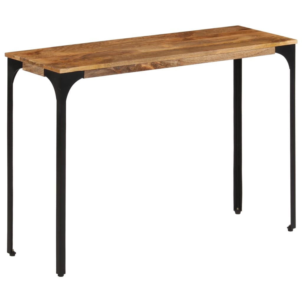 Wandtafel 110x35x76 cm massief mangohout en ijzer bruin is nu te koop bij PeponiXL, paradijselijk wonen!
